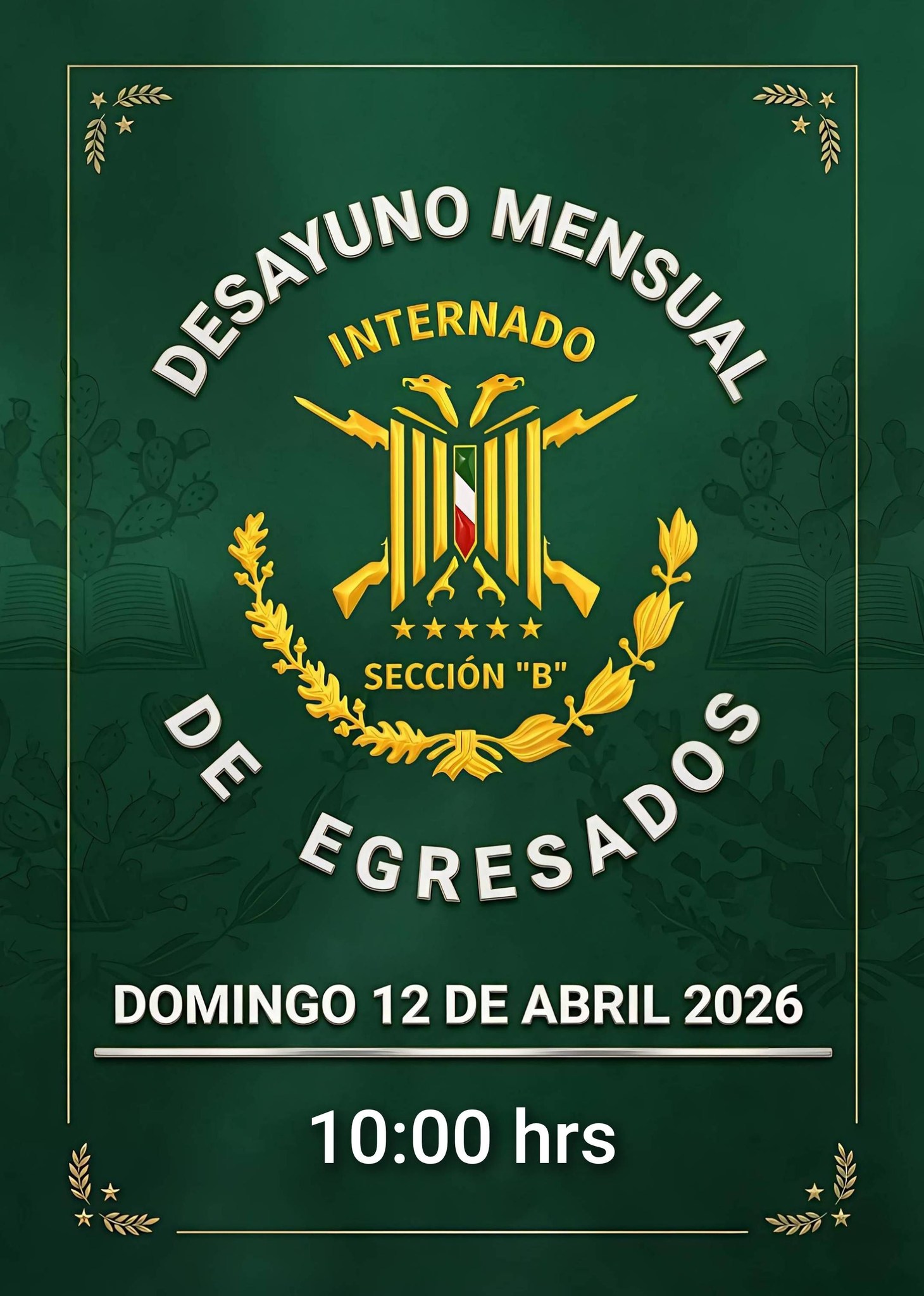 invitación al desayuno de egresados del mes de abril 2026